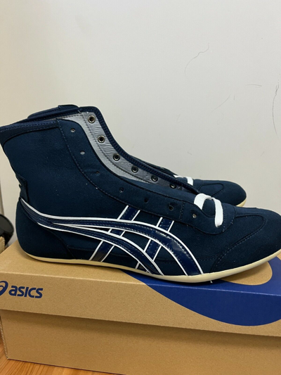 Pre-owned Asics Wrestling Boxing Shoes Ex-eo Twr900 Navy Blue | ModeSens