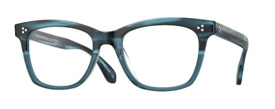 Pre-owned Oliver Peoples 0ov 5375f Penney 1672 Teal Vsb Green Pillow Women Eyeglasses In Clear