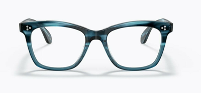 Pre-owned Oliver Peoples 0ov 5375f Penney 1672 Teal Vsb Green Pillow Women Eyeglasses In Clear