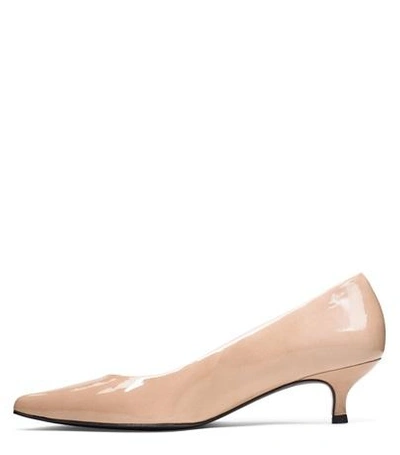 Shop Stuart Weitzman The Poco Pump In Adobe Patent