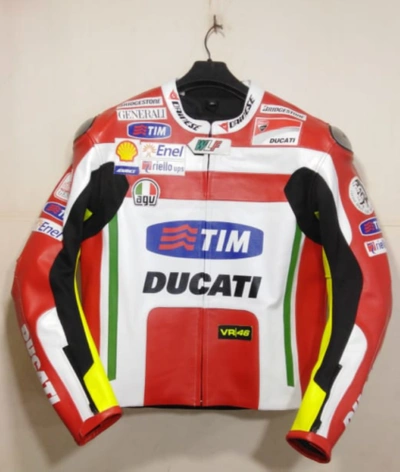 Pre-owned Ducati Course Ducati Motorcycle-racing Leather Jacket Motogp ...