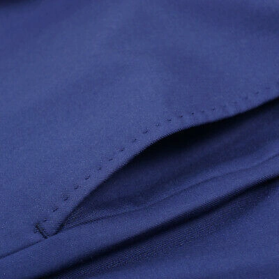 Pre-owned Luigi Borrelli Slim-fit Medium Blue Superfine Wool Dress Pants 32 (eu 48)