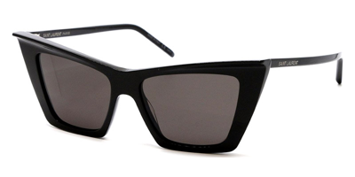 Pre-owned Saint Laurent Sl 372 Sunglasses Black Black Cat Eye 54mm 100% Authentic