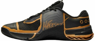 Pre-owned Nike Men's Metcon 7 Mf Mat Fraser Black/gold Training Sneaker 2021 Limited