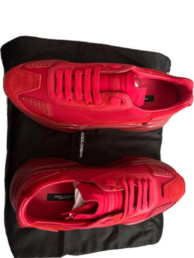 Pre-owned Dolce & Gabbana ⭐️ Dolce&gabbana Daymaster Chunky Leather Sneakers 2021 Authentic Genuine⭐️ In Red