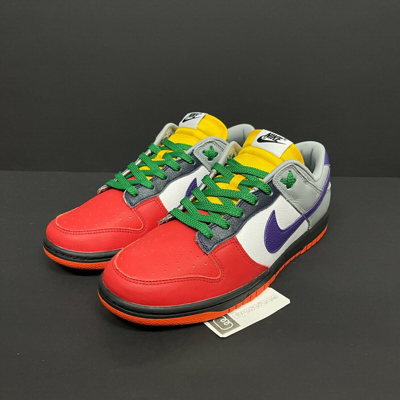 Pre-owned Nike Ds  Dunk Low By You 365 What The Dunk Us 10 Og Diamond Jordan 1 Sb In Red/yellow