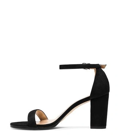 Shop Stuart Weitzman Nearlynude In Black Suede