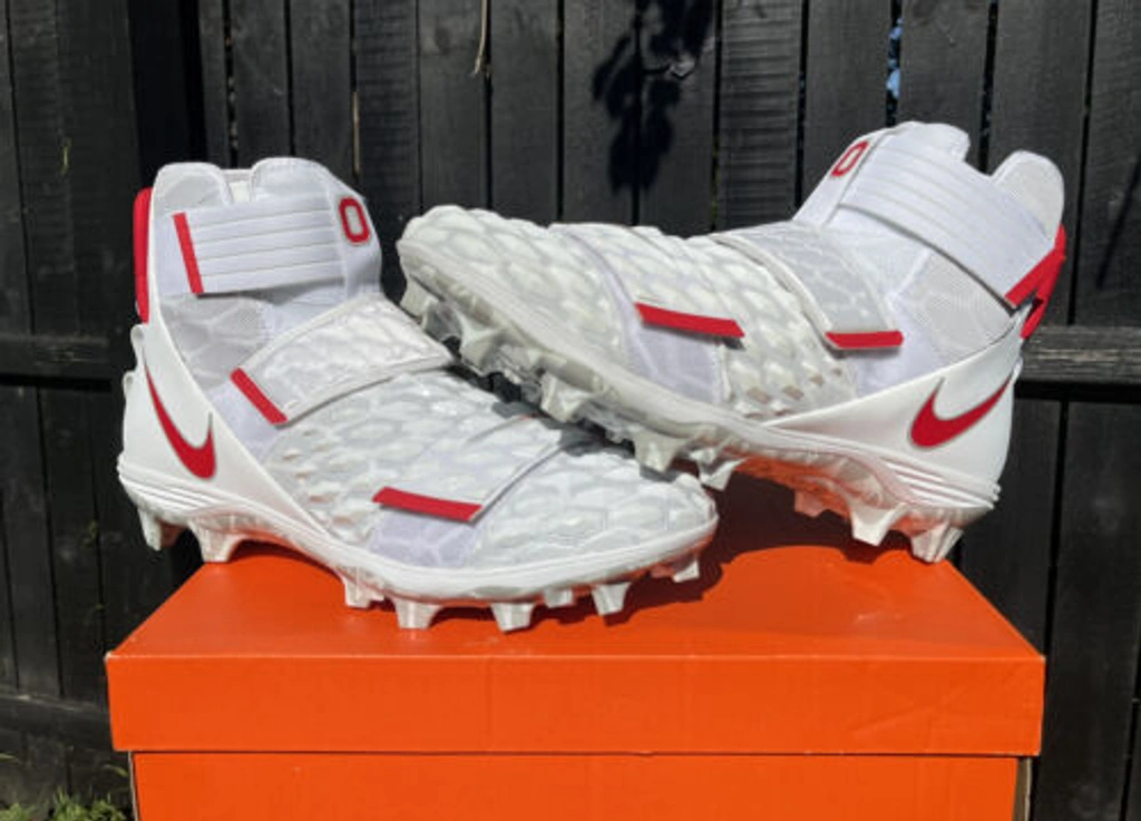 ? Nike Ohio State PE Force Savage Elite 2 TD Football Cleats White Size 15 s-l400.jpg main image 2