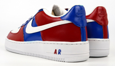 Pre-owned Nike Air Force 1 Custom Low Shoes Usa Red White Blue Glitter 4th Of July Sneaker