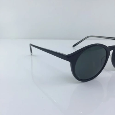 Pre-owned Polo Ralph Lauren Purple Label 100 Sunglasses 100/s C. Uz4p Shiny Black In Gray