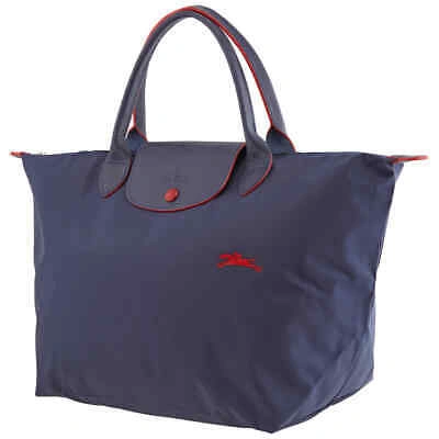 Pre-owned Longchamp Ladies Le Pliage Top Handle Bag M - Navy L1623619556 |  ModeSens