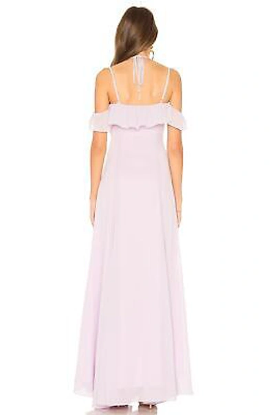 Pre-owned Lovers & Friends Lovers + Friends Lovely Floor-sweeping Leann Gown In Pastel Lilac - Sizes Xs, S In Purple