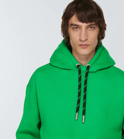 Shop Ami Alexandre Mattiussi Cotton-blend Hoodie In Green