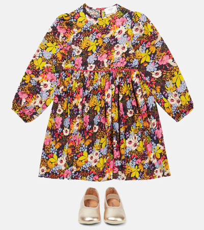 Paade Mode Floral Pleated Dress In Marchesi Multi