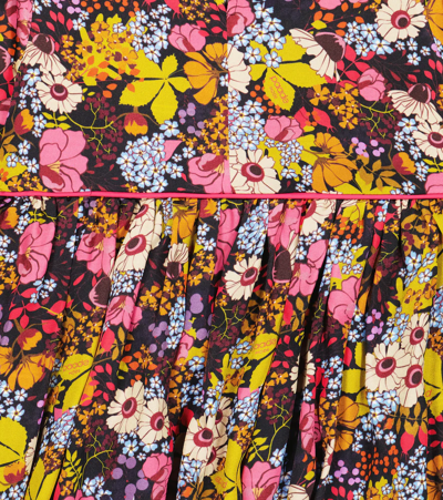 Paade Mode Floral Pleated Dress In Marchesi Multi