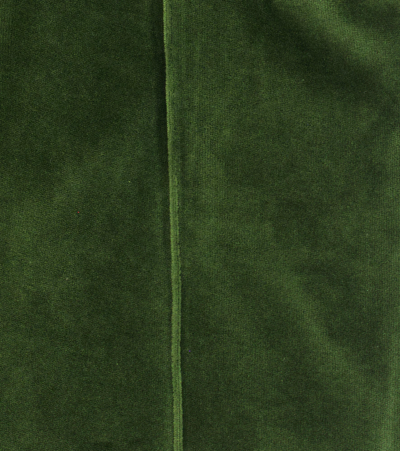 Shop Paade Mode Piped Cotton Velvet Sweatpants In Copenhagen Green