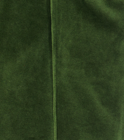 Paade Mode Piped Cotton Velvet Sweatpants In Copenhagen Green