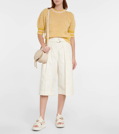 Shop See By Chloé Striped Sweater In Yellow