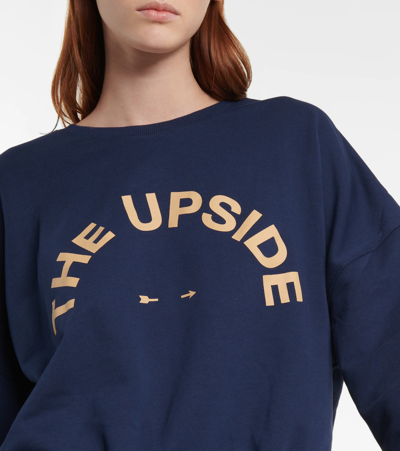 Shop The Upside Escape Montana Cotton-blend Sweater In Navy
