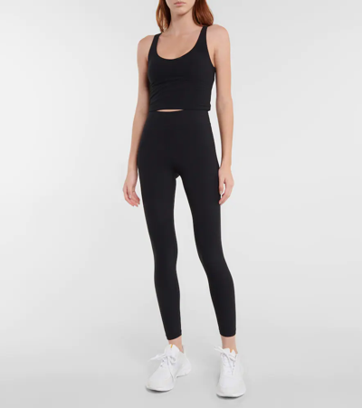 Shop The Upside High-rise Cropped Leggings In Black