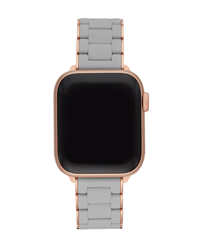 Shop Michele 38/40mm Silicone-wrapped Bracelet Band For Apple Watch In Navy