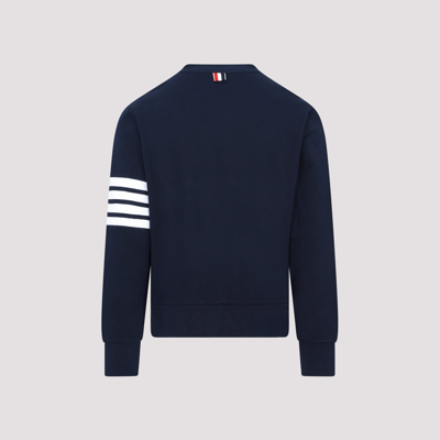 Shop Thom Browne V-neck Cardigan Sweater In Blue