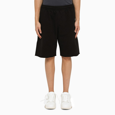 Shop Off-white ™ | Black Stretch Cotton Bermuda Shorts
