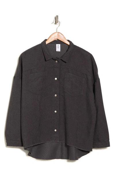 Shop Abound Corduroy Shirt Jacket In Grey Magnet