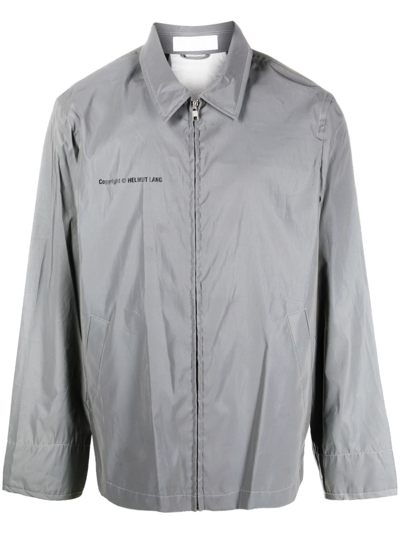 Helmut Lang Reflective Coach Jacket In Silver