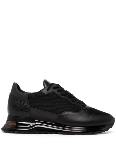 Shop Mallet Popham Gas Leather Sneakers - Men's - Leather/rubber In Black