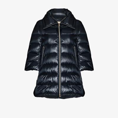 Herno Cleofe Midi Down Jacket In Black