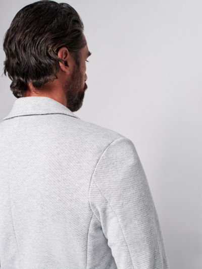 Faherty Inlet Knit Blazer In Heather Grey