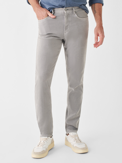 Shop Faherty Stretch Terry 5-pocket Pants (32" Inseam) In Iron