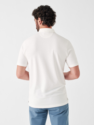 Shop Faherty Movement&trade; Short-sleeve Polo Shirt In White