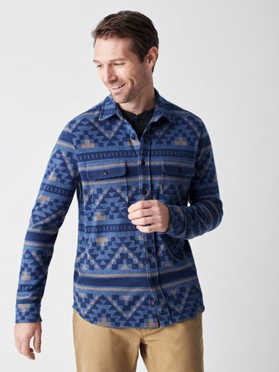 Shop Faherty B.yellowtail Legend&trade; Sweater Shirt In Bighorn Night