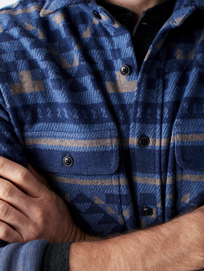 Shop Faherty B.yellowtail Legend&trade; Sweater Shirt In Bighorn Night