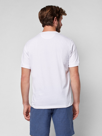 Shop Faherty Tradewinds Henley T-shirt In White