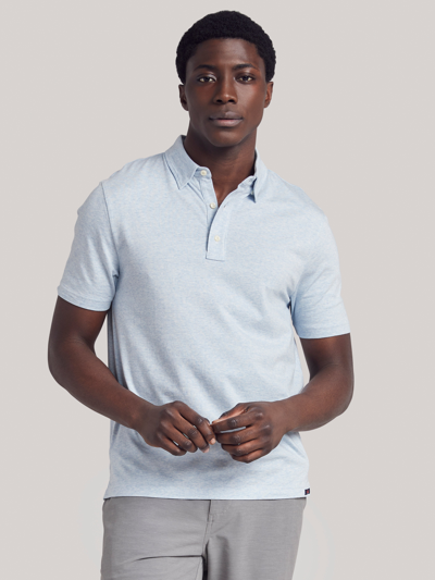 Shop Faherty Movement&trade; Short-sleeve Polo Shirt (tall) In Cardiff Blue Heather