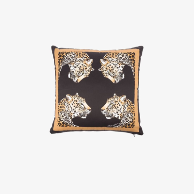 Shop Dolce & Gabbana Black Small Duchesse Cotton Cushion