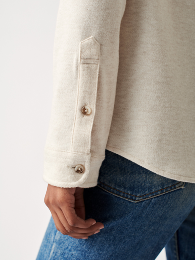 Faherty Legend Knit Button-up Shirt In Off White