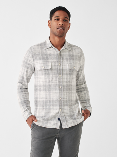 Shop Faherty Legend&trade; Sweater Shirt In Winter Clouds Plaid