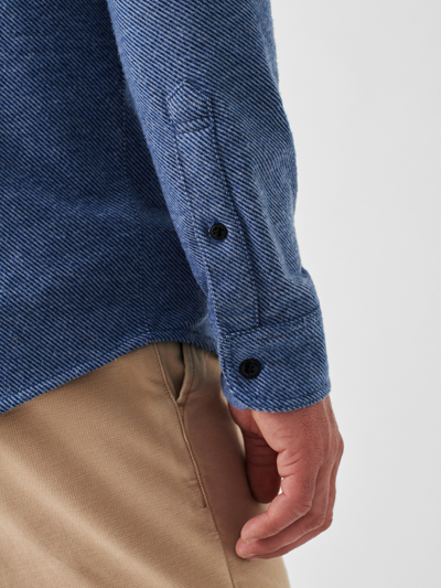 Faherty Legend Button-up Shirt In Glacier Blue Twill