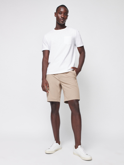 Shop Faherty All Day Shorts (9" Inseam) In Khaki