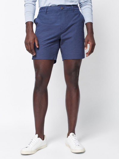 Faherty All Day Straight-leg Recycled Stretch-shell Shorts In Navy