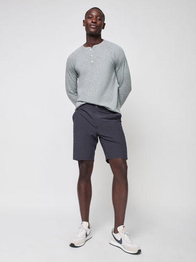 Shop Faherty All Day Shorts (9" Inseam) In Charcoal