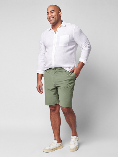 Shop Faherty All Day Shorts (9" Inseam) In Olive