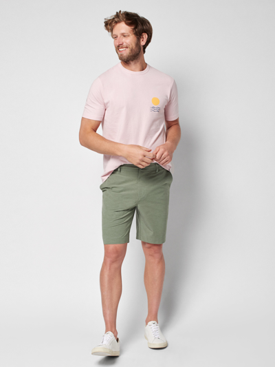 Shop Faherty All Day Shorts (9" Inseam) In Olive