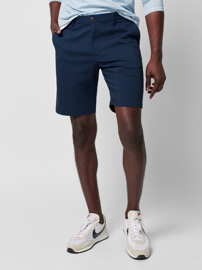 Shop Faherty Movement&trade; Chino Short (9" Inseam) In Navy