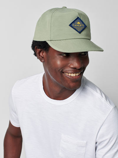 Shop Faherty All Day Hat In Olive