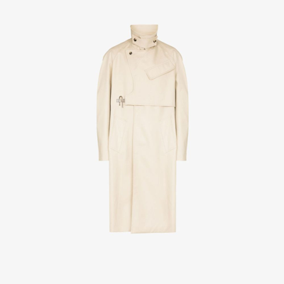 Shop Givenchy Neutral U-lock Cotton Trench Coat In Neutrals